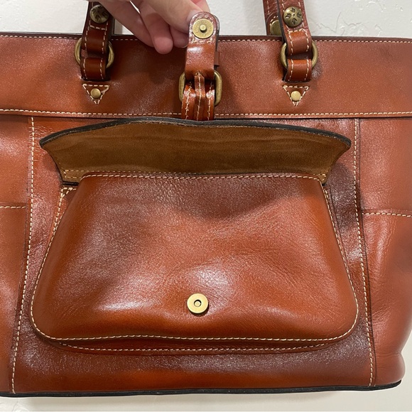 EUC Patricia Nash Bolsena Tote Bag Heritage Collection Tan Brown - Picture 8 of 16